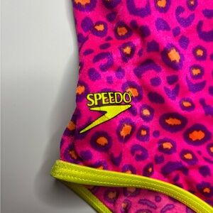 Speedo Kids One Piece - Pink and Orange Leopard